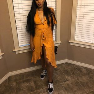 Burnt orange dress